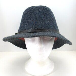 YoungAn Beacon Hill Men's Blue Felt Fedora Size L 7 1/4-7 3/8 Made in Korea